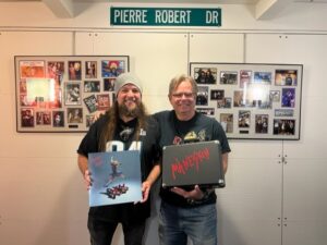 winner of the maneskin album rush and record player grand prize Paul Varallo from Northeast Philly