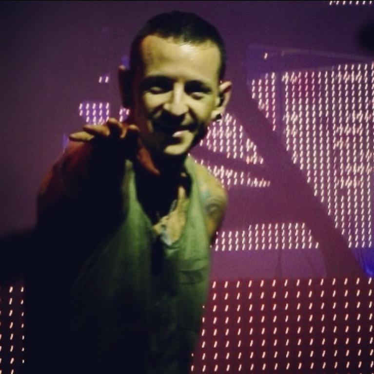 Chester Bennington with Linkin Park