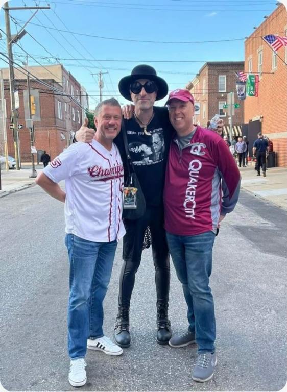 Scott Graser, Music Director of the Quaker City String Band, Jacky and #1 Captain Jimmy Good