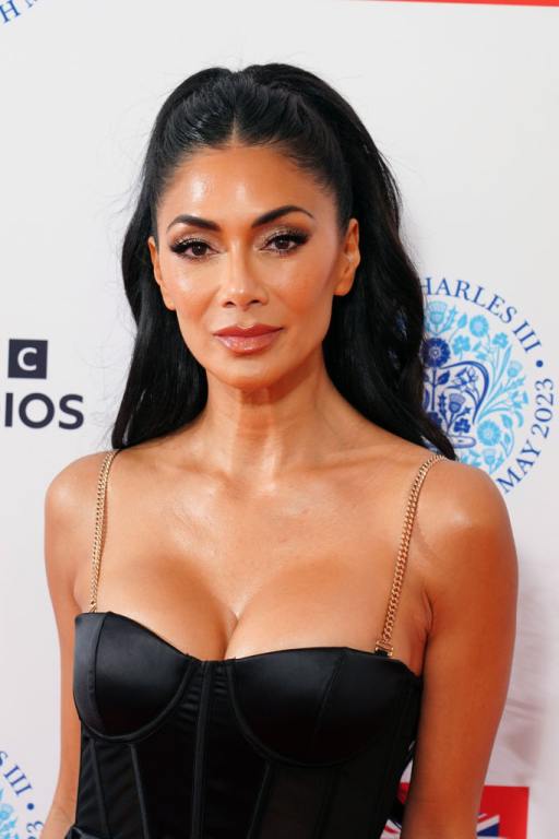 Nicole Scherzinger backstage at the Coronation Concert