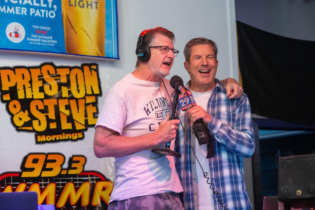 Preston & Steve Show's live broadcast from Keenan's in North Wildwood, May 2023