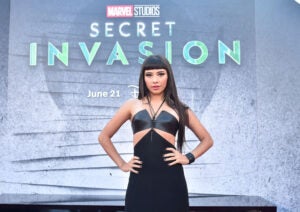 Xochitl Gomez attends the Secret Invasion launch event