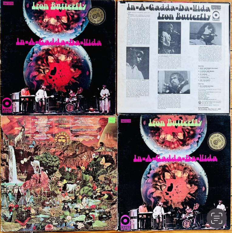 Brent Porche's Collection of Iron Butterfly Albums on Vinyl to Celebrate the 55th Anniversary of In-A-Gadda-Da-Vida