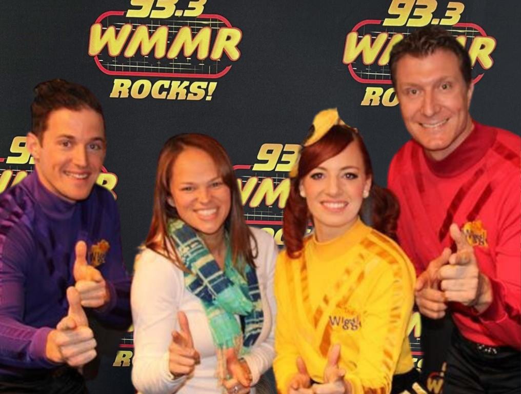 Kathy Romano with an extra long forehead and The Wiggles