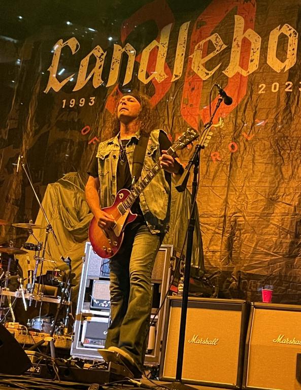 Brian Quinn of Candlebox performing live at the Ascend Amphitheater in Nashville, Tennessee.