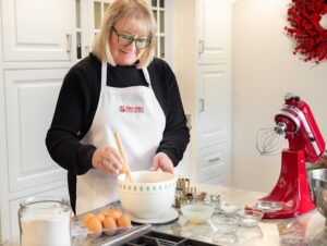 Mama Kelce baking Cookies