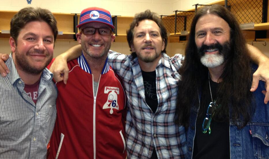 Nick, Matt, & Pierre with Vedder