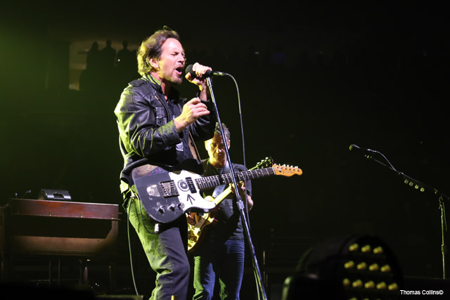 Pearl Jam at the Wells Fargo Center on April 28, 2016.