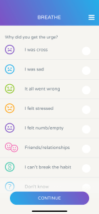 Screenshot Of Calm Harm App