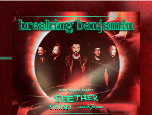 Breaking Benjamin and Seether concert poster