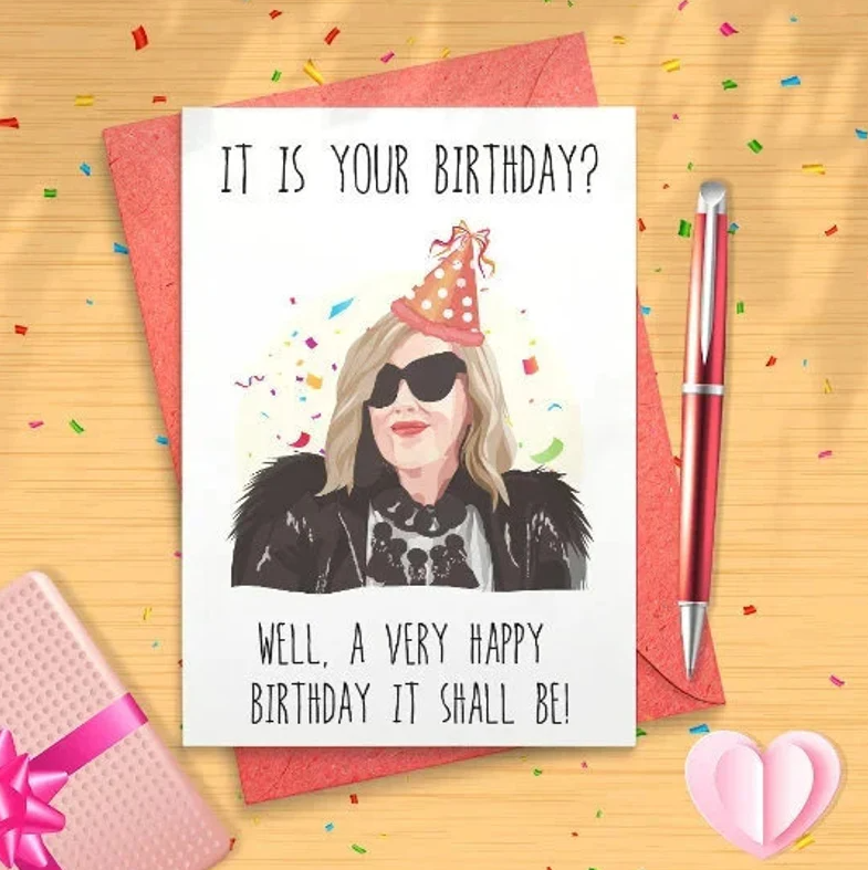it is your birthday moria rose card