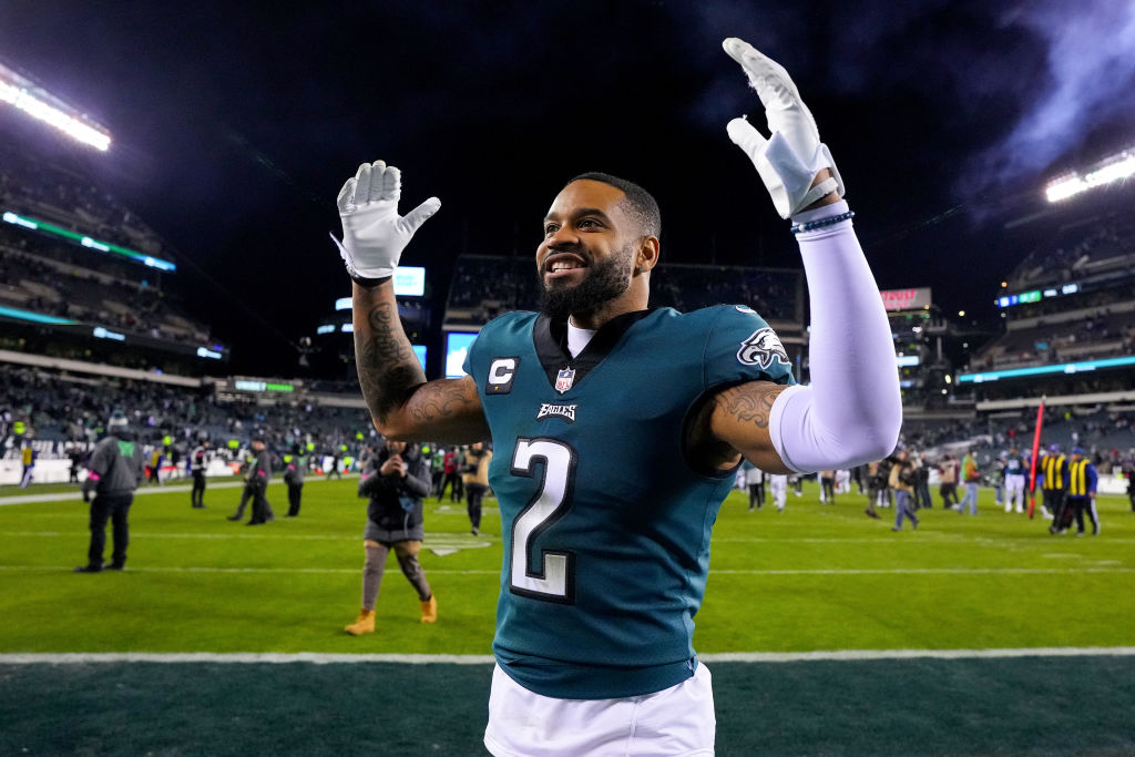 Jalen Hurts of the Philadelphia Eagles celebrates after a touchdown News  Photo - Getty Images