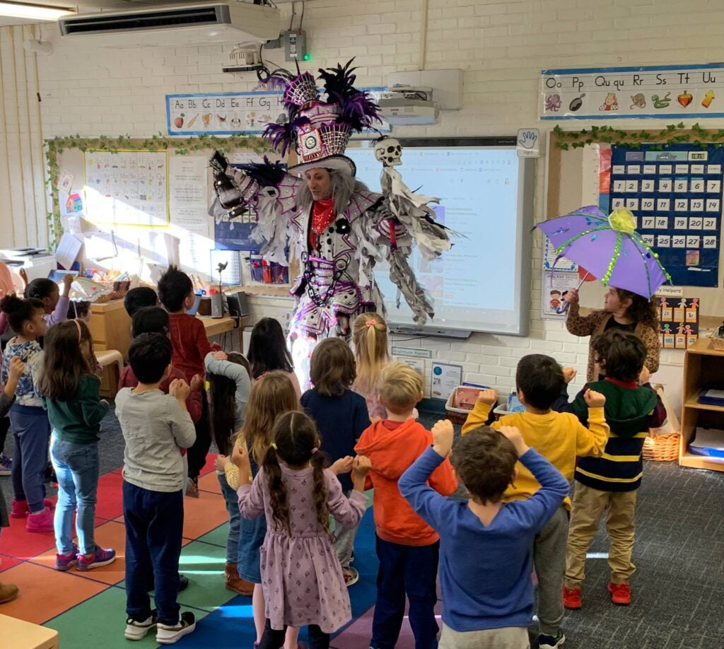 Kindergarden Mummers Class with Jacky Bam Bam