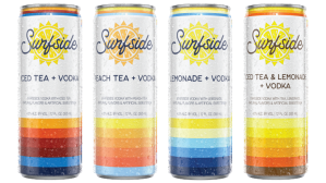 Surfside Iced Tea Vodka cans