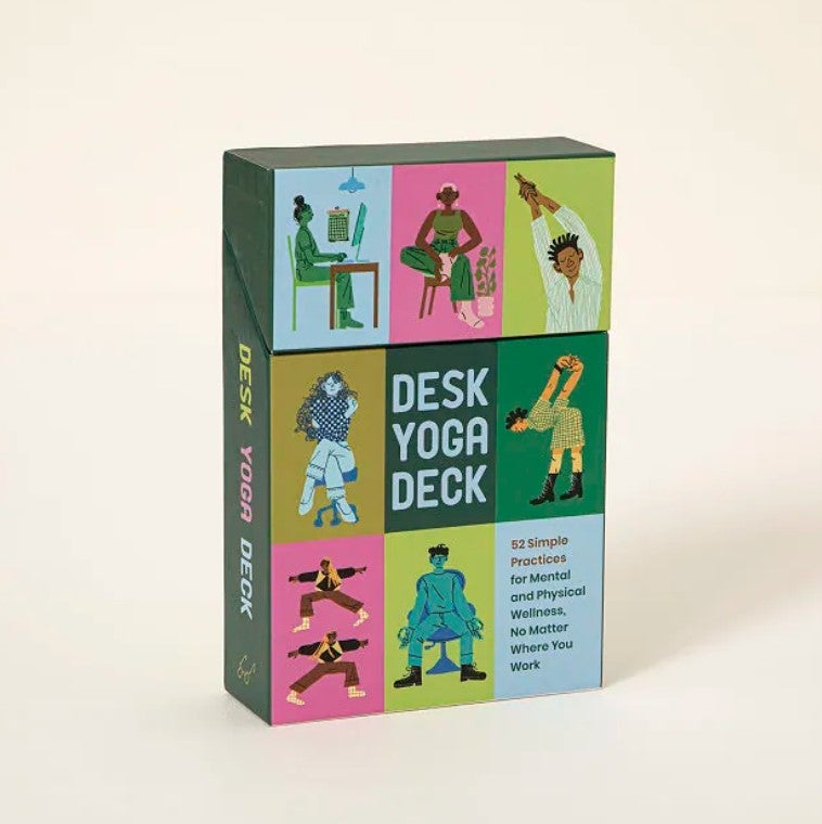 desk yoga card deck