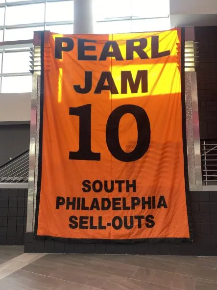 Pearl Jam Night at the Flyers Game