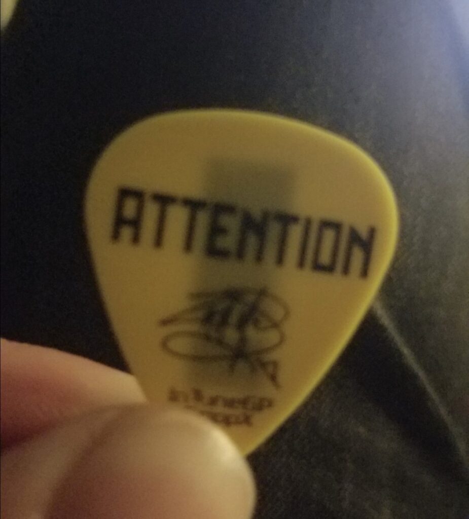 Zach Myers Attention! Attention! Guitar Pick