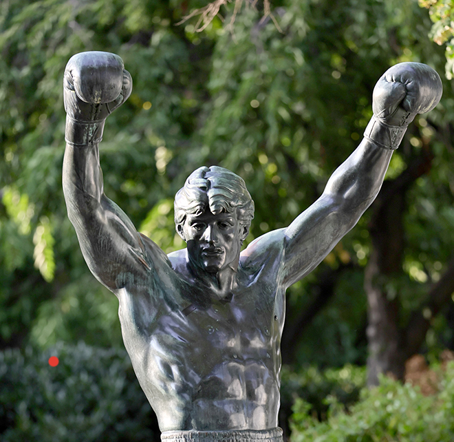 Rocky Statue