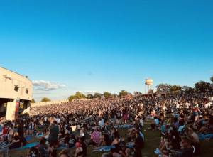 The Crowd at The High School Reunion Tour in Camden New Jersey featuring Snoop Dogg, Wiz Khalifa, Too $hort, Warren G, Berner, DJ Drama, Lady of Rage and More on July 30th 2023