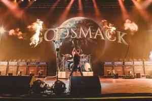 Godsmack performing live at Freedom Mortgage Pavilion in Camden, NJ on October 28th, 2023.