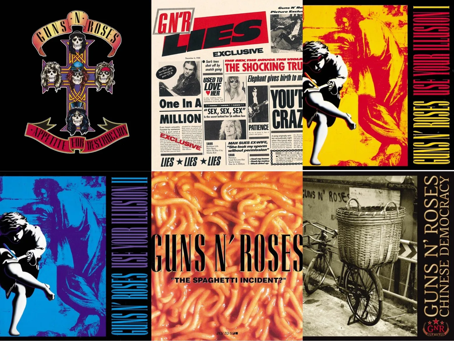 Guns N’ Roses: All songs in the ranking