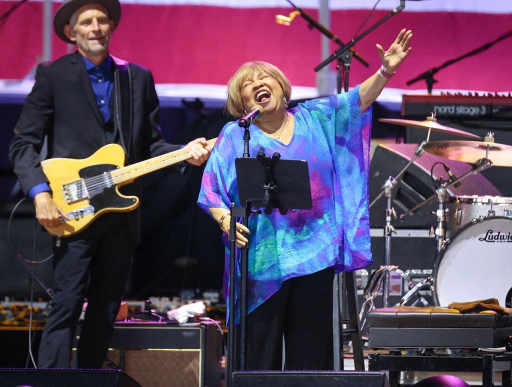 Mavis Staples on stage