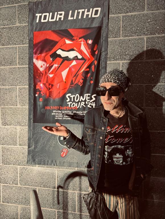 jacky bambam at the rolling stones show