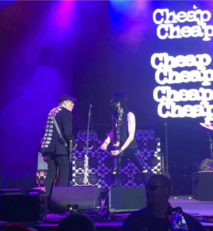 bambam on stage with cheap trick