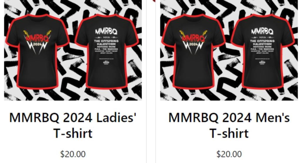 MMRBQ t-shirts - mens and womens